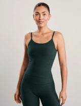 Spacedye Forever Waist Length Tank by Beyond Yoga | Dark Ivy Heather