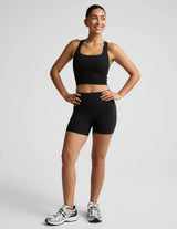glowzone Racerback Cropped Tank by Beyond Yoga | Pitch Black