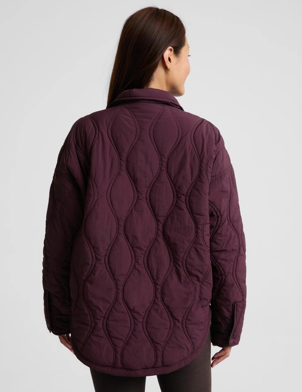 Roam Quilted Jacket by Beyond Yoga | Cabernet