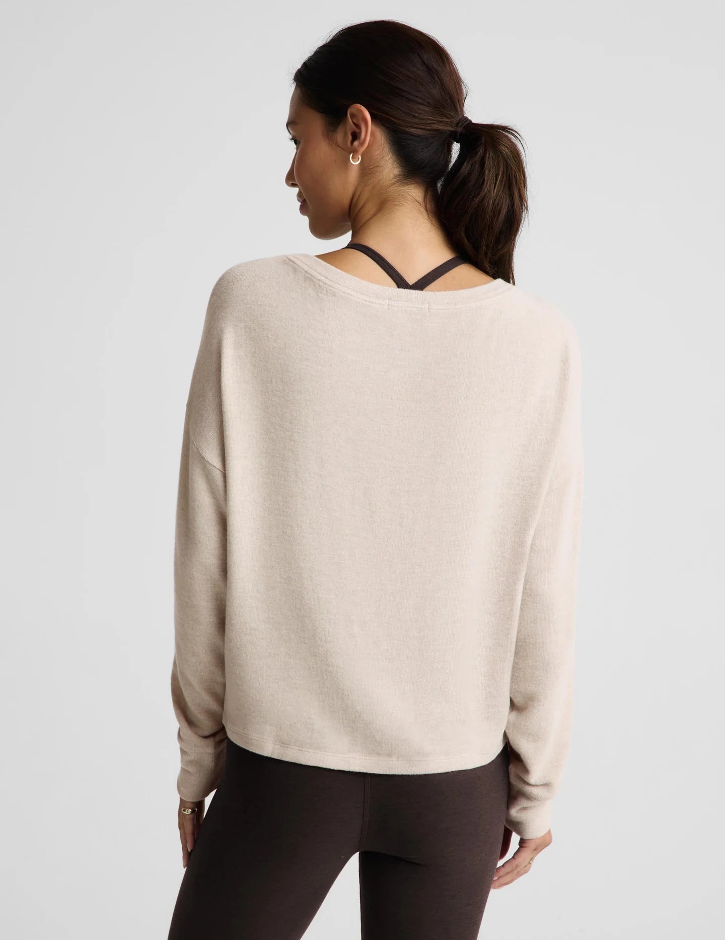Luxelayer Pullover by Beyond Yoga | Oatmeal Heather
