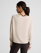 Luxelayer Pullover by Beyond Yoga | Oatmeal Heather