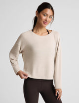 Luxelayer Pullover by Beyond Yoga | Oatmeal Heather