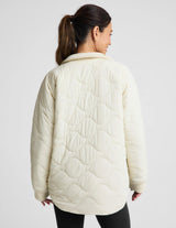 Roam Quilted Reversible Jacket by Beyond Yoga | Bone/Riverbed
