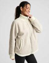 Roam Quilted Reversible Jacket by Beyond Yoga | Bone/Riverbed