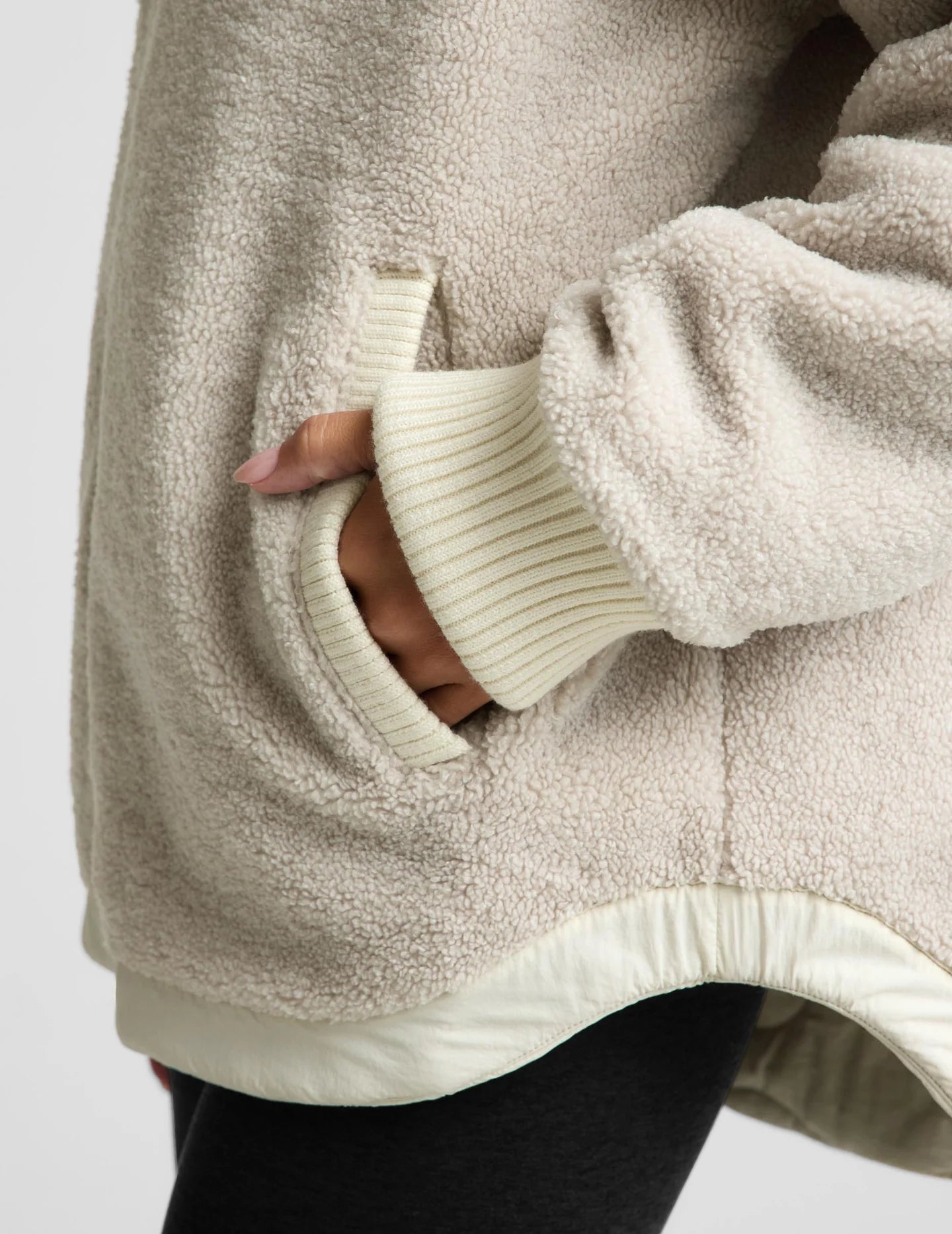 Roam Quilted Reversible Jacket by Beyond Yoga | Bone/Riverbed