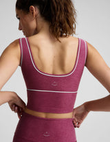 Spacedye Dynamic Crop Tank by Beyond Yoga | Pomegranate Heather