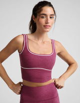 Spacedye Dynamic Crop Tank by Beyond Yoga | Pomegranate Heather