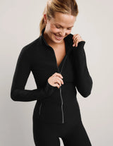 Spacedye High Definition Long Jacket by Beyond Yoga | Darkest Night