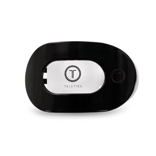 Jet Black Medium Flat Round Clip - Zen&Zip