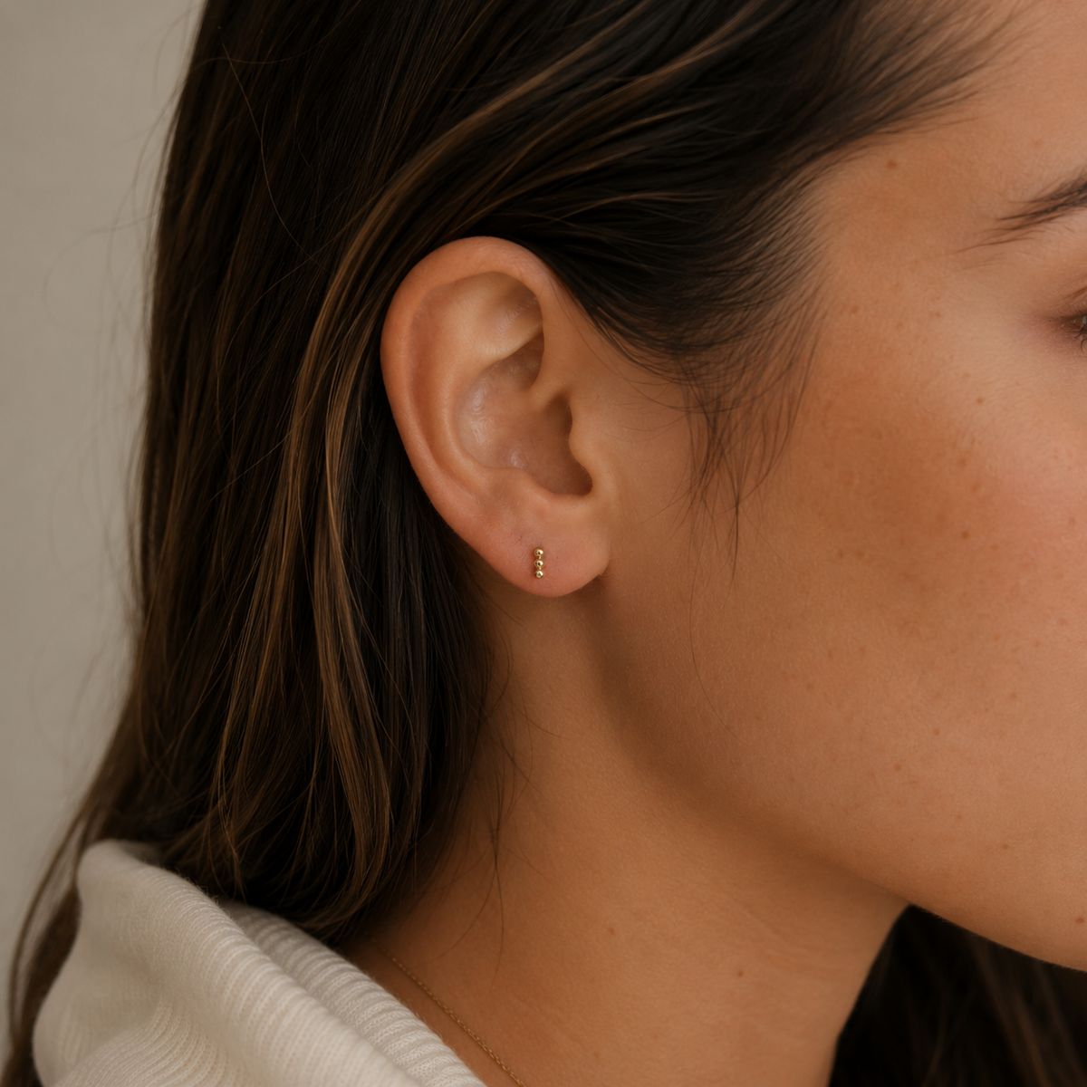 Petite 3 Ball Stud by JaxKelly | Gold