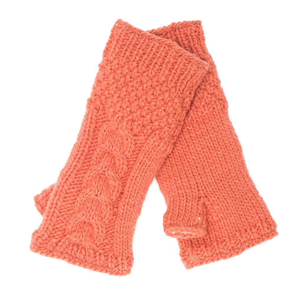 Cable Fingerless Gloves by Nirvanna Designs