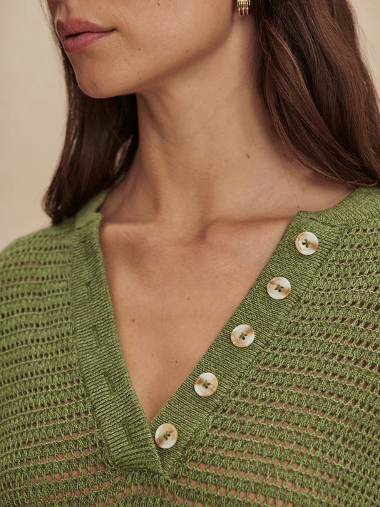 Callie Knit Top by Varley | Olivine