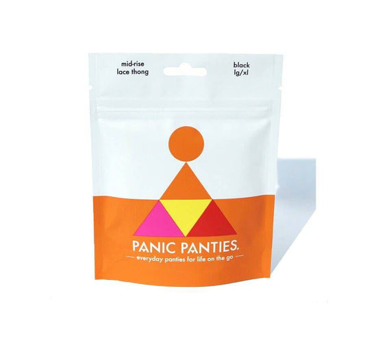 Mid-Rise Lace Thong S/M (2-10) by Panic Panties | Ivory - Zen&Zip