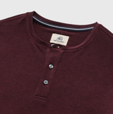 Sean Super Soft Classic Henley by SurfSideSupply | Cabernet Heather