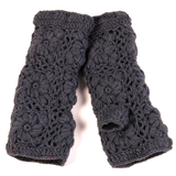 Flower Crochet Fingerless Gloves by Nirvanna Designs