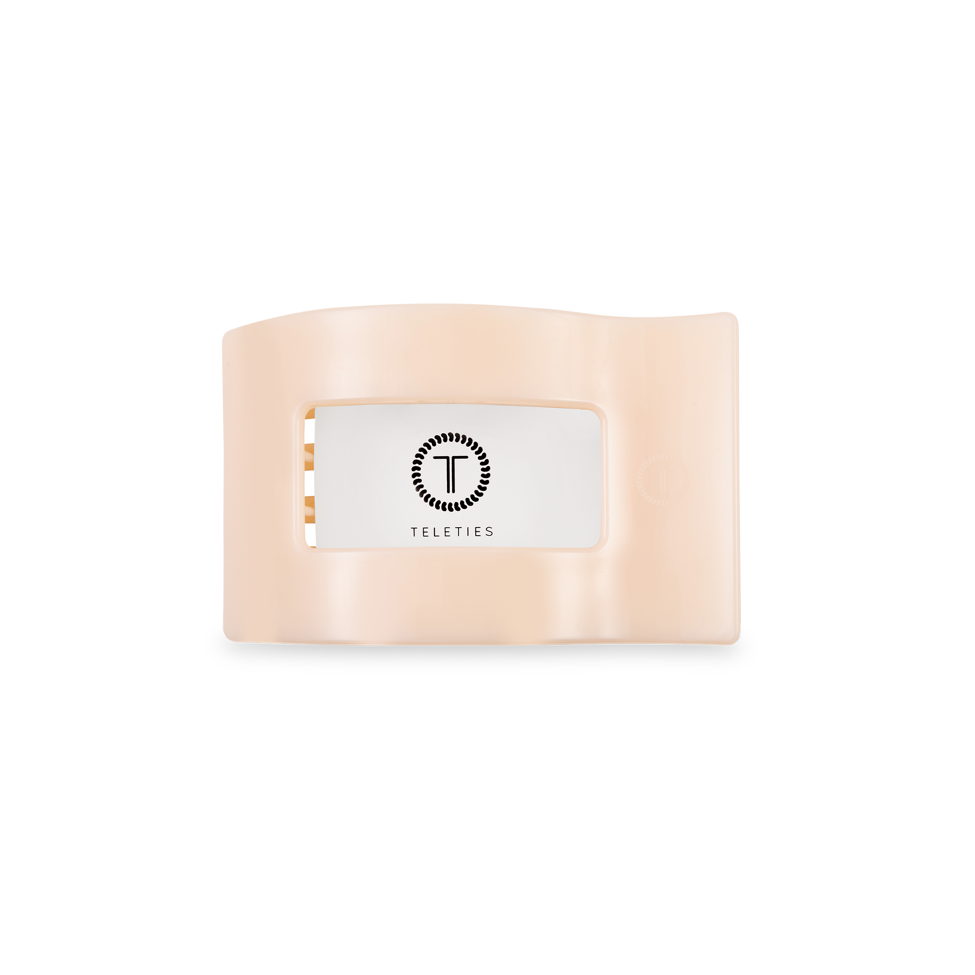 Flat Rectangle Hair Clip | Small | Almond Beige - Zen&Zip