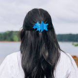 Flat Hair Clip | Medium | Blue Shooting Star - Zen&Zip