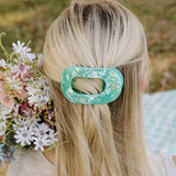 Flat Round Hair Clip | Medium | Spring Splash - Zen&Zip