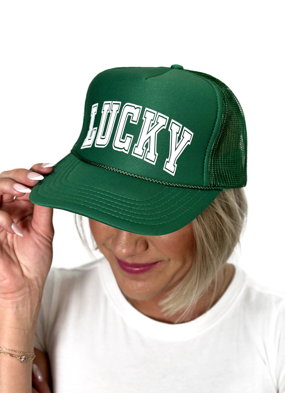 Lucky Hat by Stated Brands | Kelly Green/White