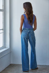 UV Neck Reversible Tank Top by By Together | Blue Jewel - Zen&Zip