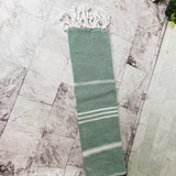 Kitchen or Bathroom Hand Towels with Tassels, Turkish Cotton - Zen&Zip