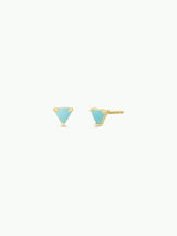 Mini Energy Gem - Amazonite - Gold Earrings - Zen&Zip