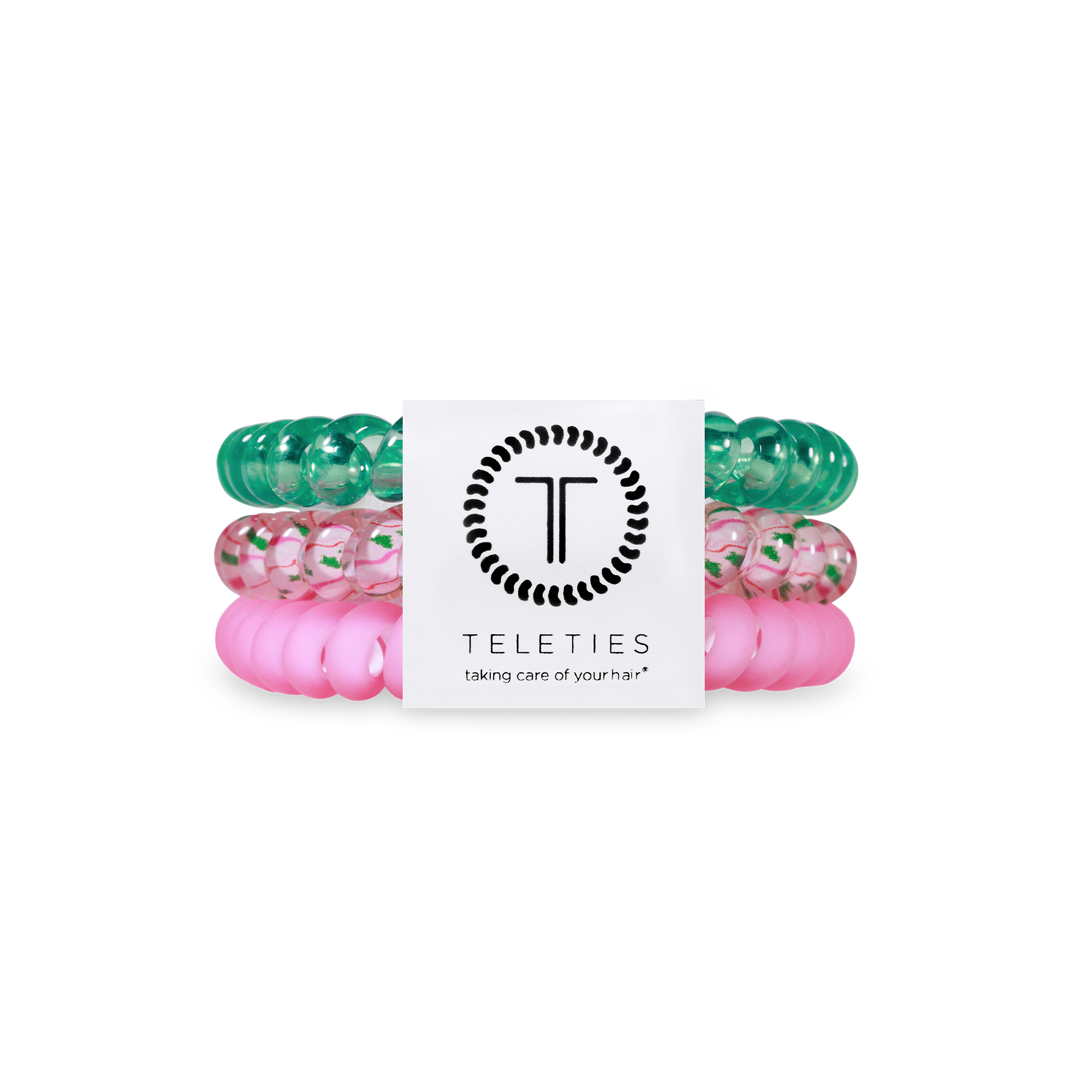 Spiral Hair Coils | Small | Merry Pinkmas Hair Ties - Zen&Zip