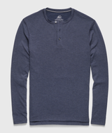 Sean Super Soft Classic Henley by SurfSideSupply | Navy Heather
