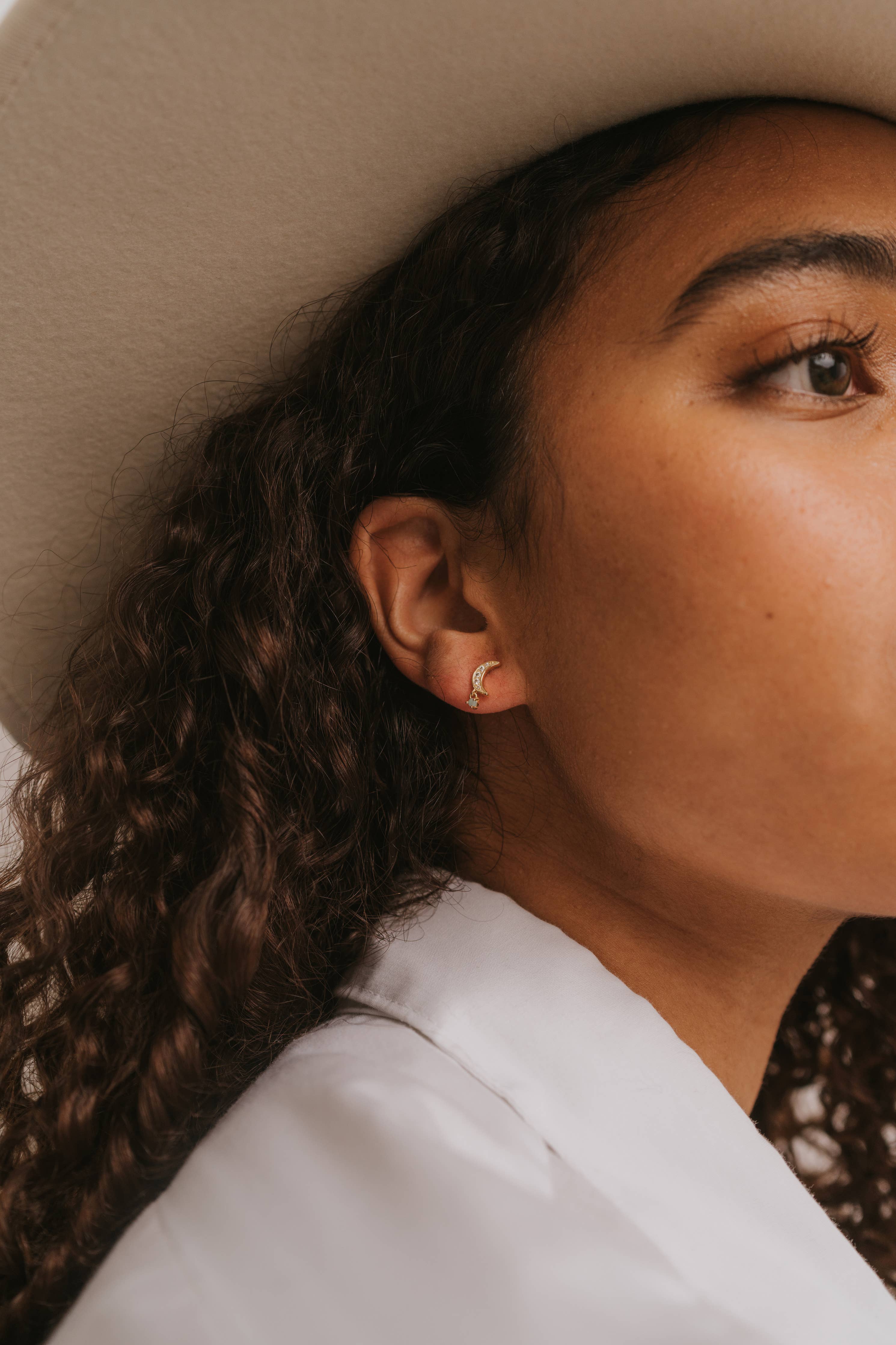 Moon Drop Earrings by JaxKelly | Amazonite - Zen&Zip