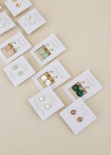 Round Gemstone Earrings by JaxKelly | Amazonite - Zen&Zip