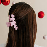 Classic Hair Clip | Medium | Merry Pinkmas - Zen&Zip