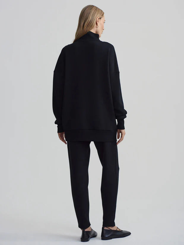 Masie Longline Sweat Black