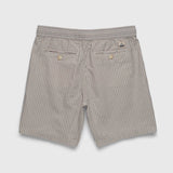 Tyler Crinkle Stripe Drawstring Short by SurfSideSupply | Chinchilla