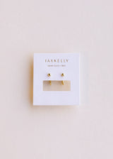 Huggies Earrings by JaxKelly | Gold Sphere - Zen&Zip