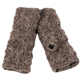 Flower Crochet Fingerless Gloves by Nirvanna Designs