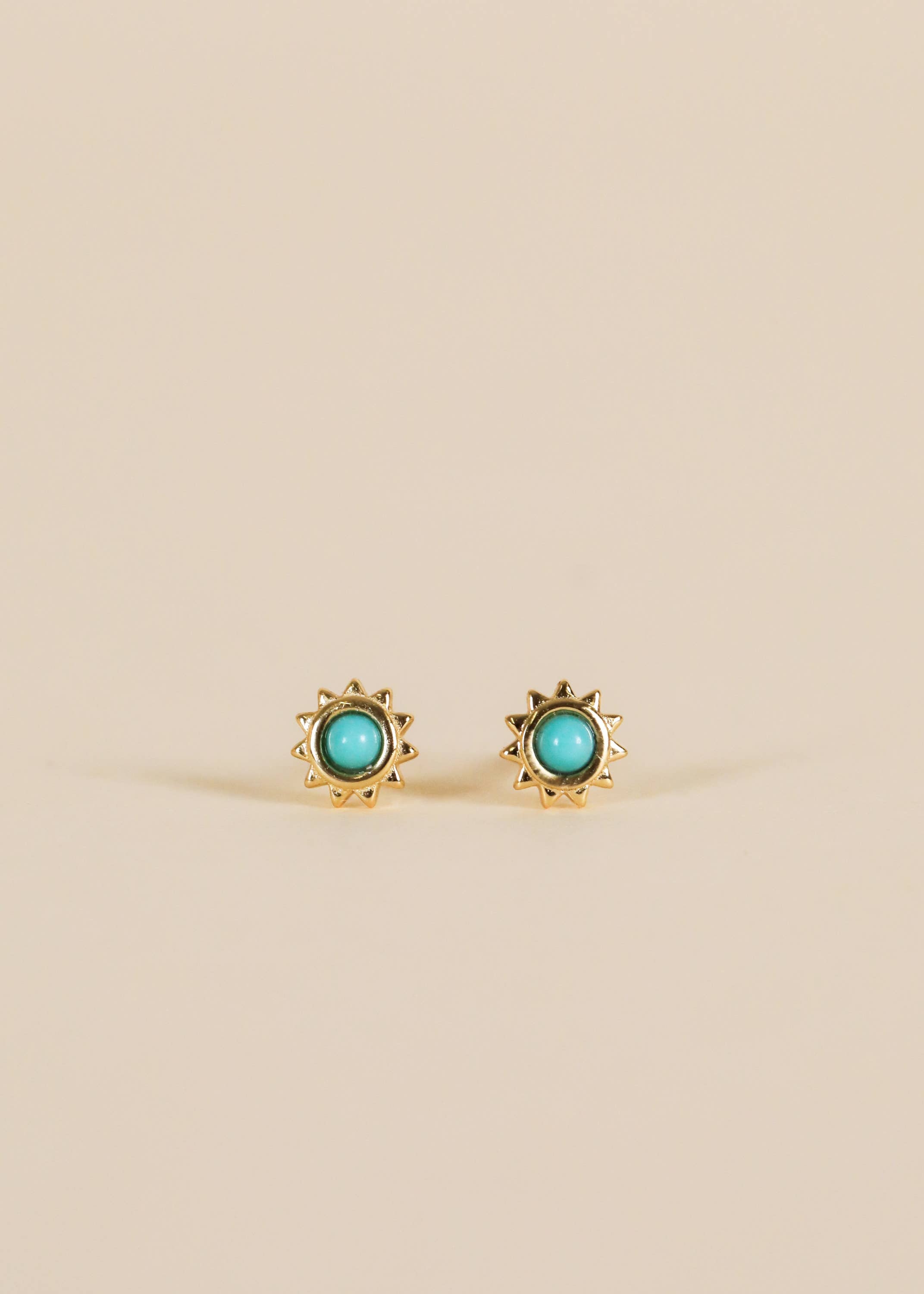 Sun Stud - Turquoise - Earring - Zen&Zip