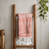 Fall Kitchen Hand Towels, Orange Cotton Dish Towels Tassels - Zen&Zip