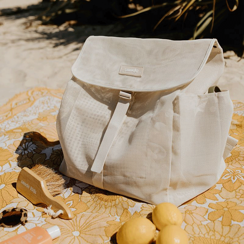 Beach Hauler Mesh Backpack by Sande | Sand