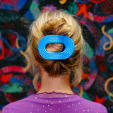 Flat Round Hair Clip | Large | Miami Vice - Zen&Zip