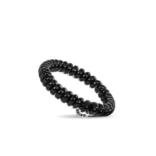 Spiral Hair Coils | Small | Jet Black Hair Ties - Zen&Zip