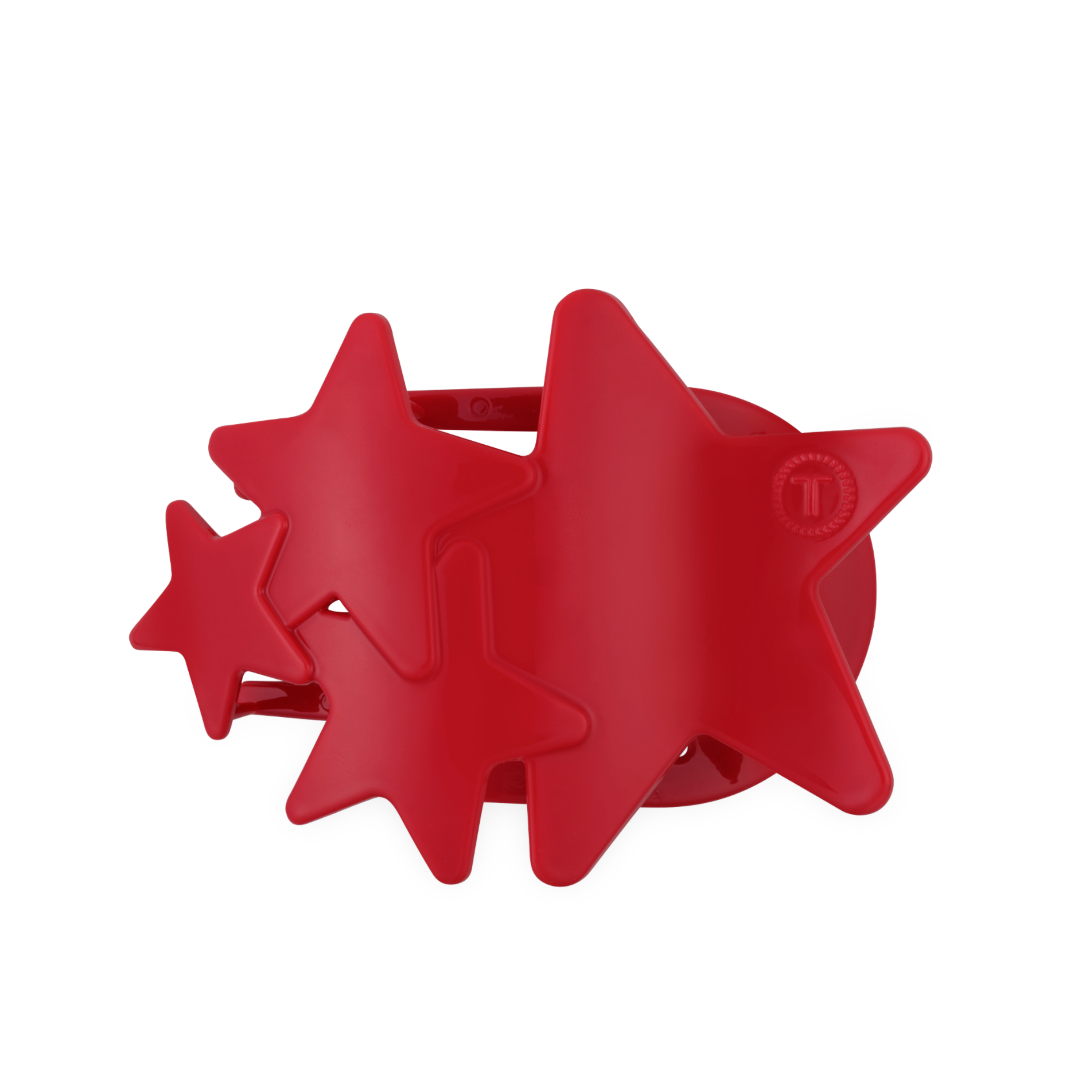 Flat Hair Clip | Large | Red Shooting Star - Zen&Zip