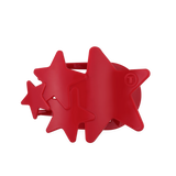 Flat Hair Clip | Large | Red Shooting Star - Zen&Zip