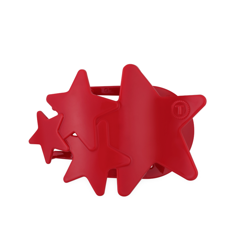 Flat Hair Clip | Large | Red Shooting Star