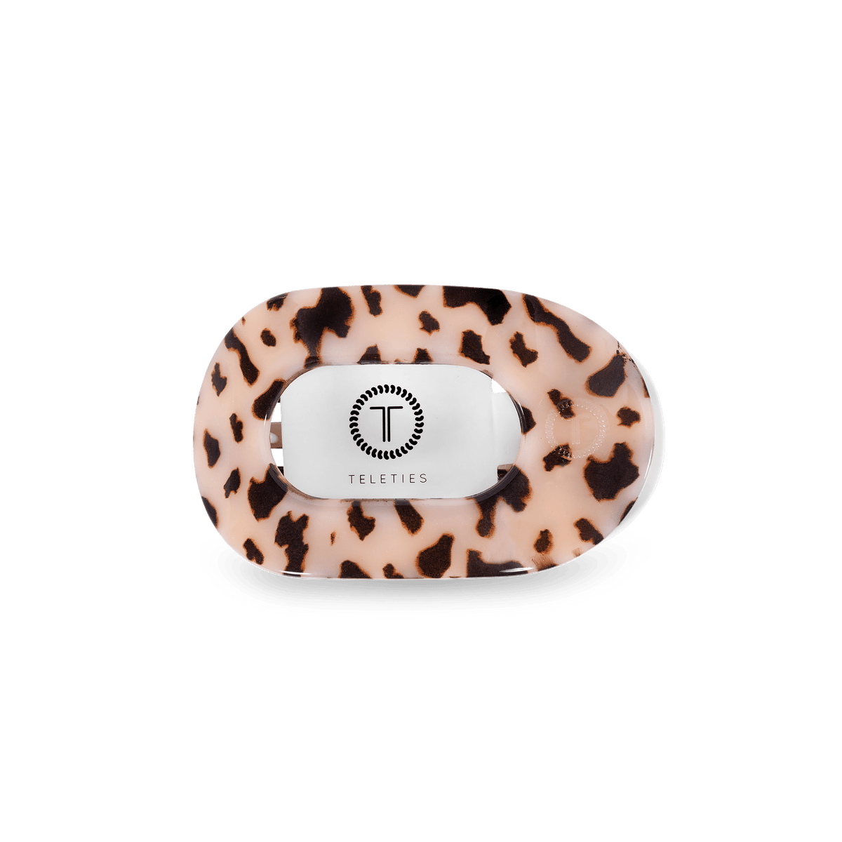 Blonde Tortoise Small Flat Round Clip