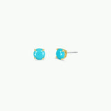 Round Gemstone Earrings by JaxKelly | Turquoise - Zen&Zip