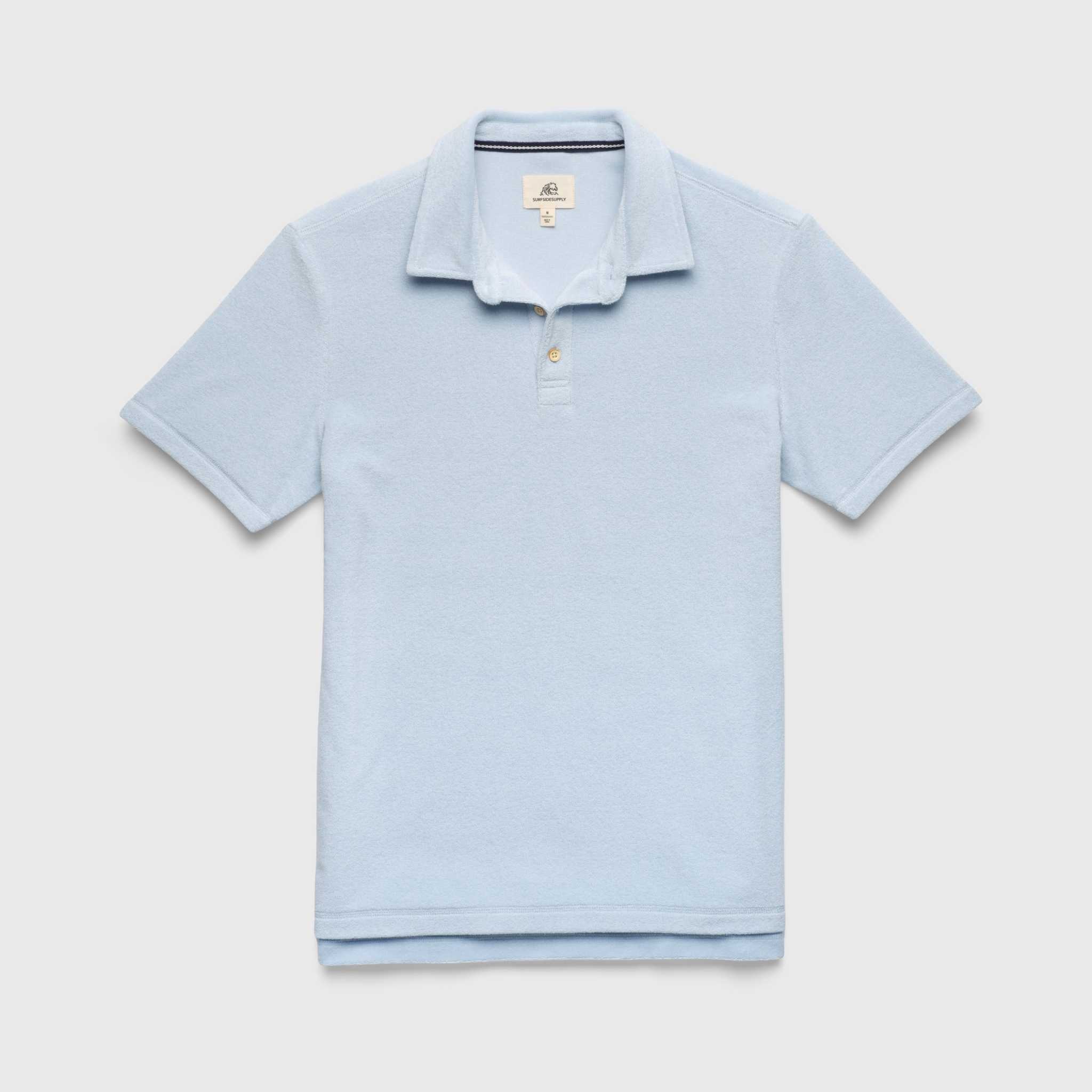 Ryan Saltwater Terry Polo by SurfSideSupply | Skyway Blue - Zen&Zip