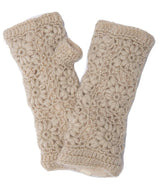 Flower Crochet Fingerless Gloves by Nirvanna Designs