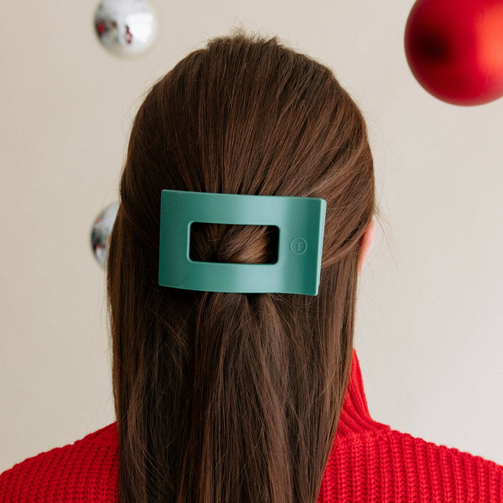 Flat Rectangle Hair Clip | Medium | Fir Real - Zen&Zip