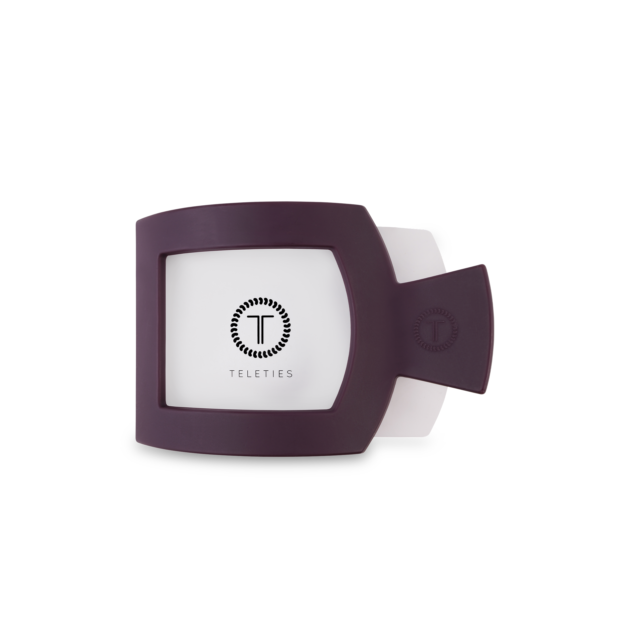 Square Flat Hair Clip | Med. | Burgundy Bliss - Zen&Zip