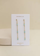 Gemstone Chain Drop Earring by JaxKelly | Amazonite - Zen&Zip